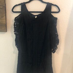 Francesca’s Black Lace Dress